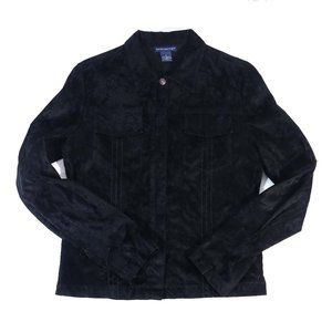 Anthropologie Black Velvet Jacket